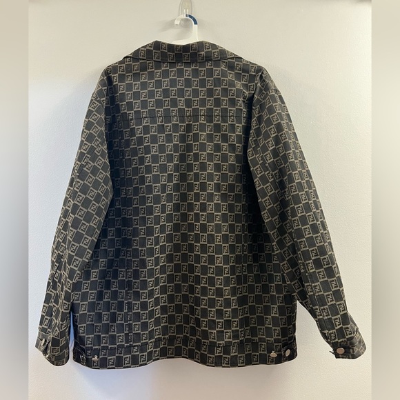 Fendi Black and Gray Trench Coat - Picture 4 of 16